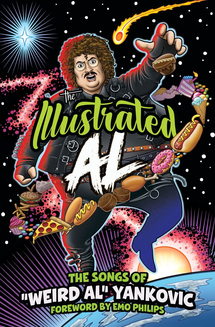 Cover image for THE ILLUSTRATED AL: The Songs of "Weird Al" Yankovic ISBN 9798886563030